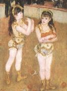 Pierre-Auguste Renoir Tva sma cirkusflickor Spain oil painting artist
